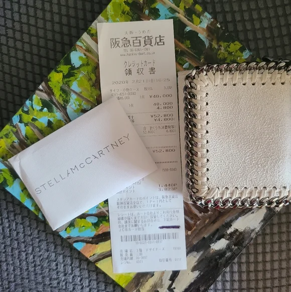 🤍🩶EUC Stella McCartney Trifold Falabella Mini Card Holder Wallet🩶🤍 - Picture 13 of 13